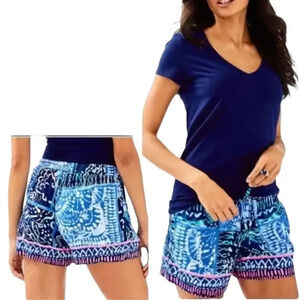 NWT Lilly Pulitzer Katia Shorts - Deep Indigo -‎ MSRP $78 - Size XS